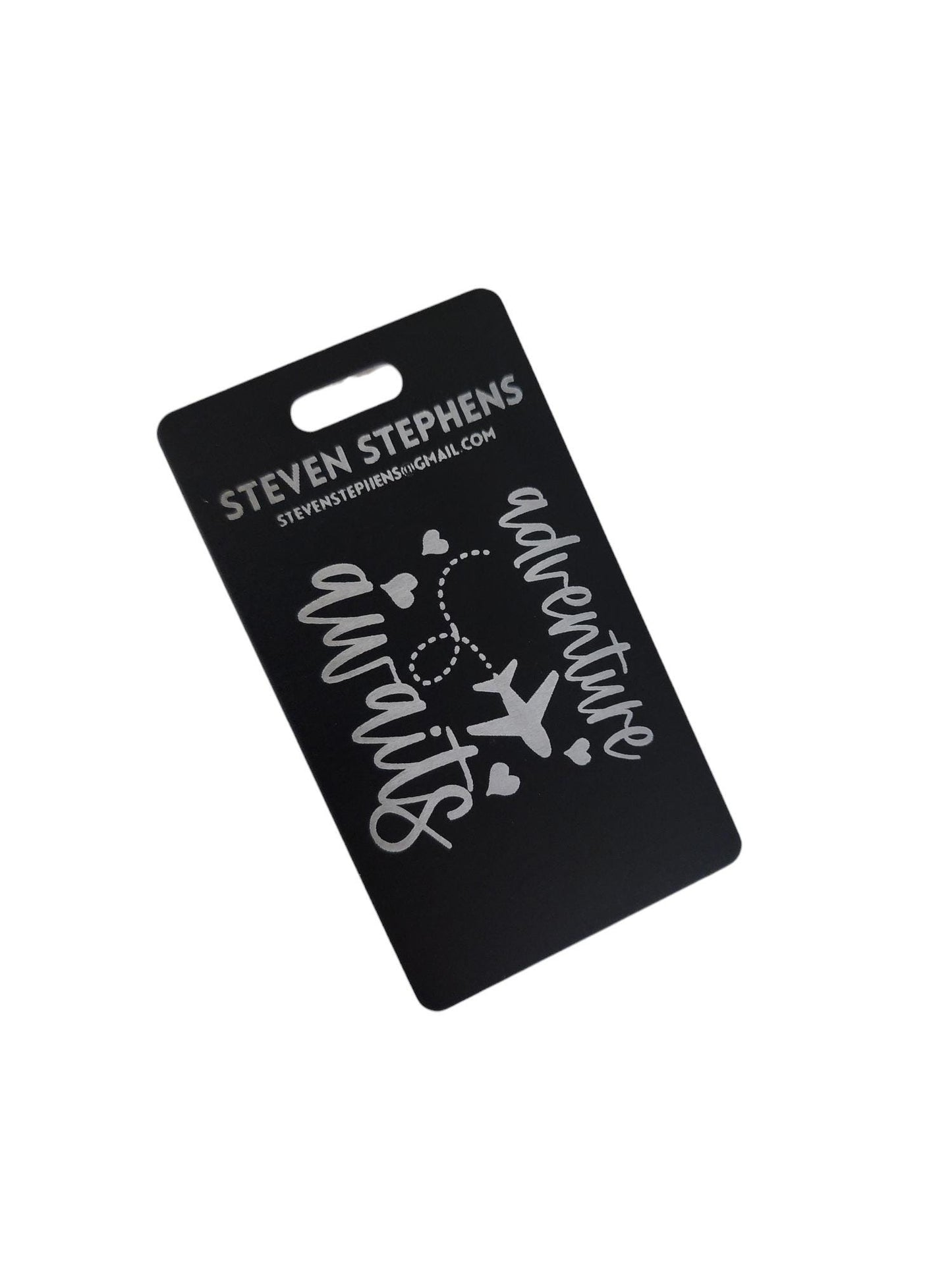Personalized Metal Luggage Tag - luggage, backpack tag, aluminum tag, - custom engraved luggage tag, travel tag