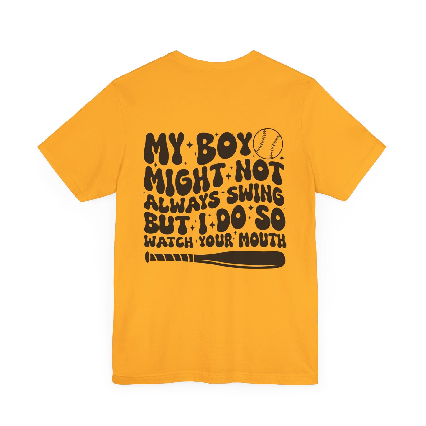 Baseball Mom Unisex Tee, Funny Sports Shirt, Gift for Mom, Baseball Fan Apparel, Short Sleeve T-Shirt