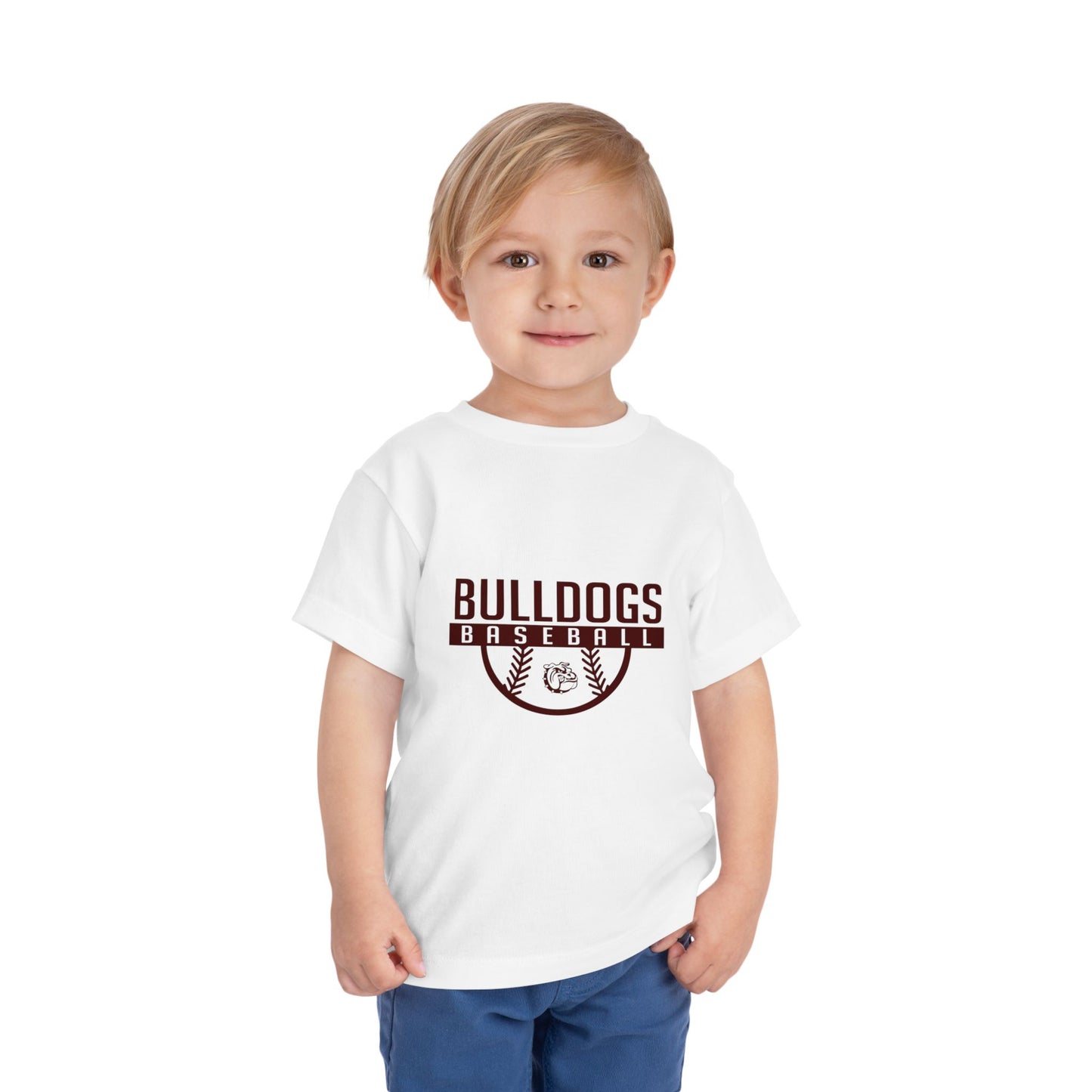 Bulldogs Baseball Toddler Short Sleeve Tee