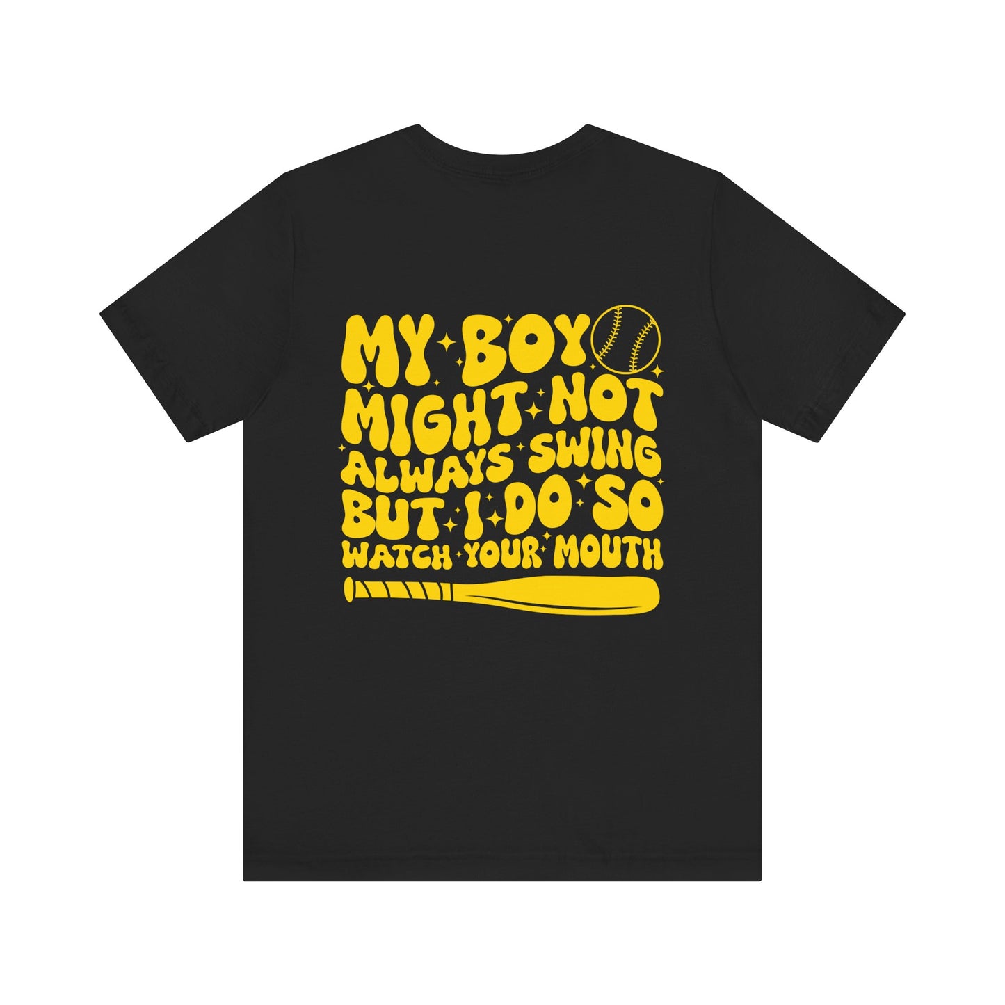 Baseball Mom Unisex Tee, Funny Sports Shirt, Gift for Mom, Baseball Fan Apparel, Short Sleeve T-Shirt