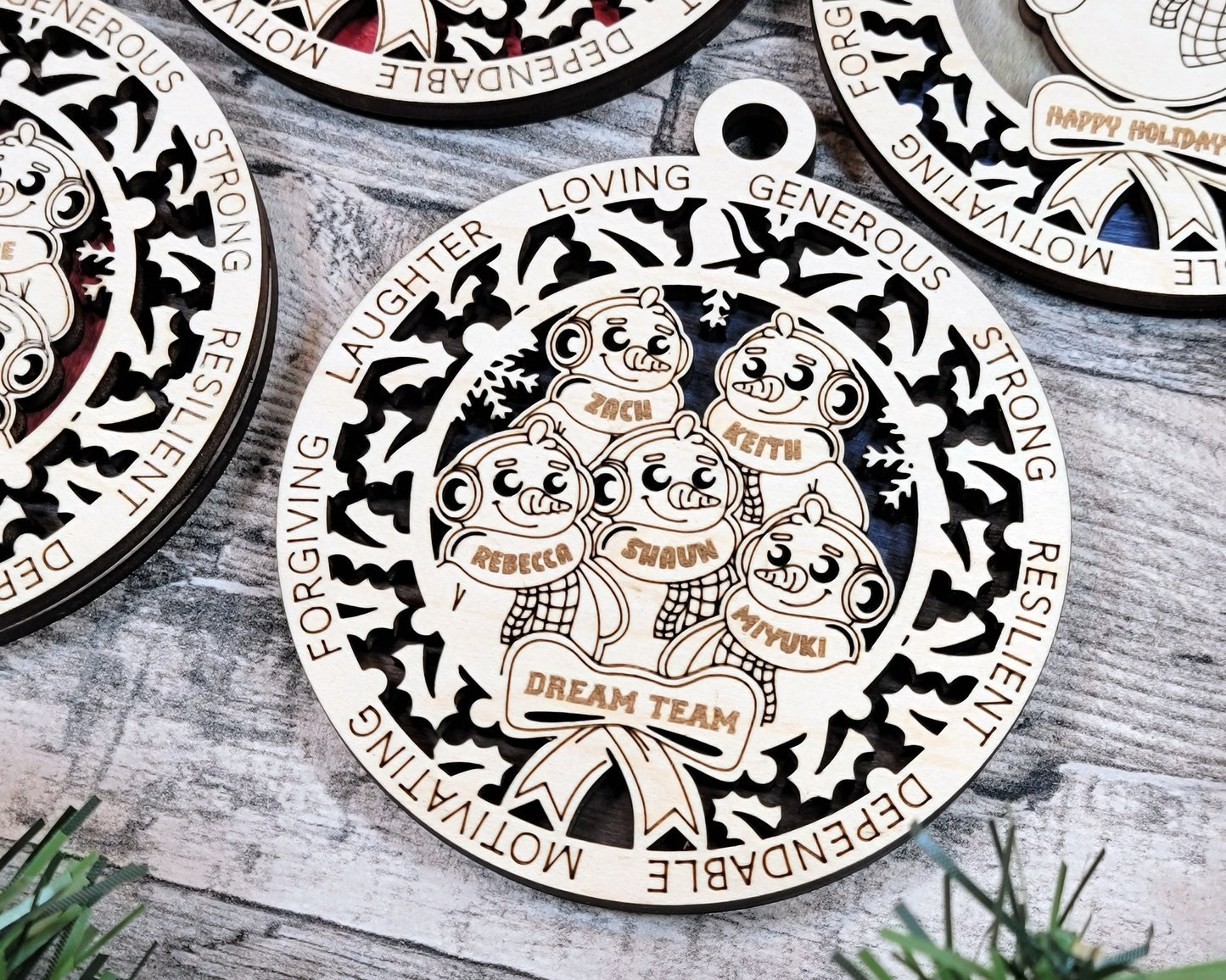 Custom Snow People Family Ornaments - Christmas ornaments, family Christmas, family ornaments