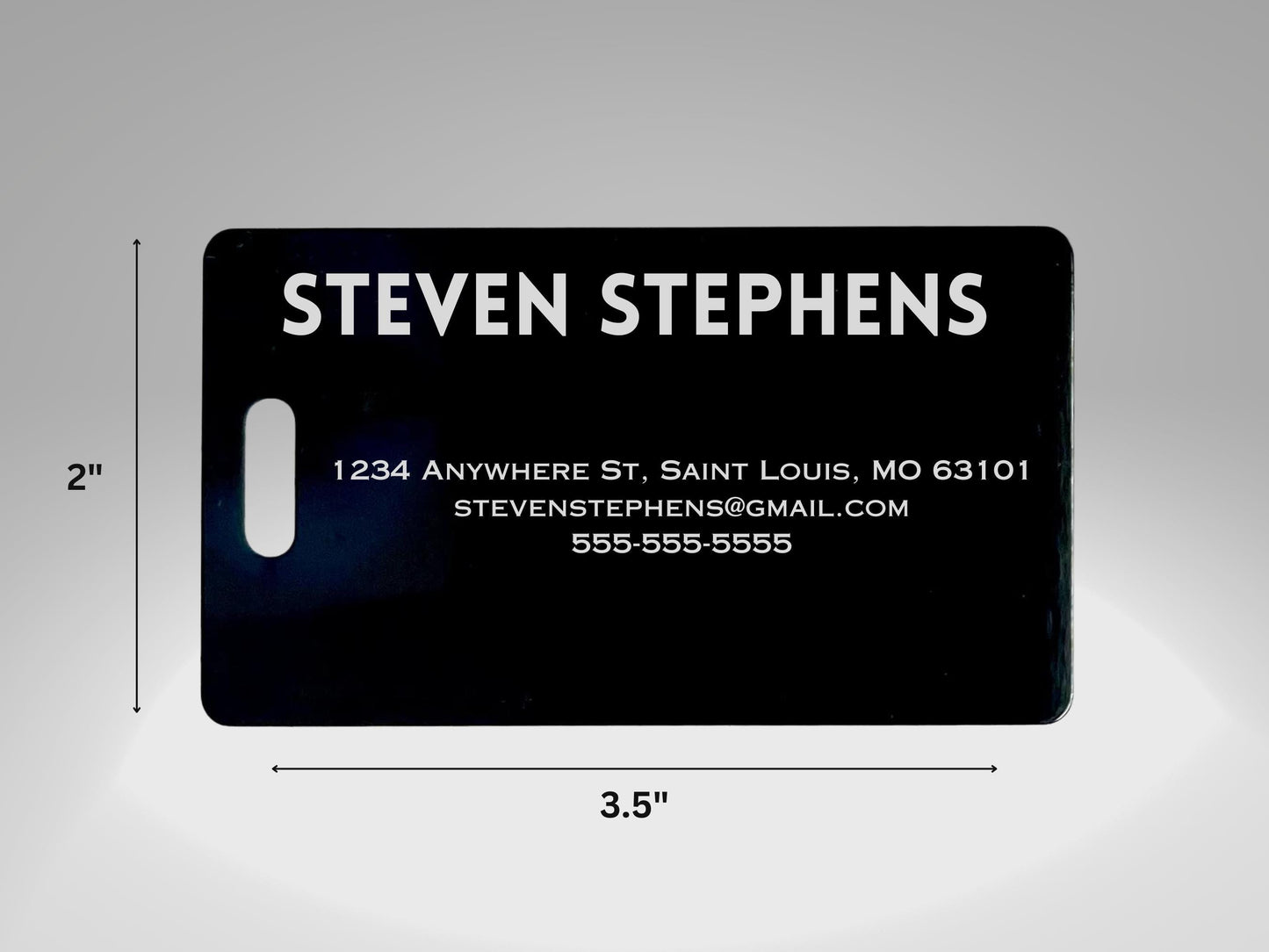 Personalized Metal Luggage Tag - luggage, backpack tag, aluminum tag, - custom engraved luggage tag, travel tag