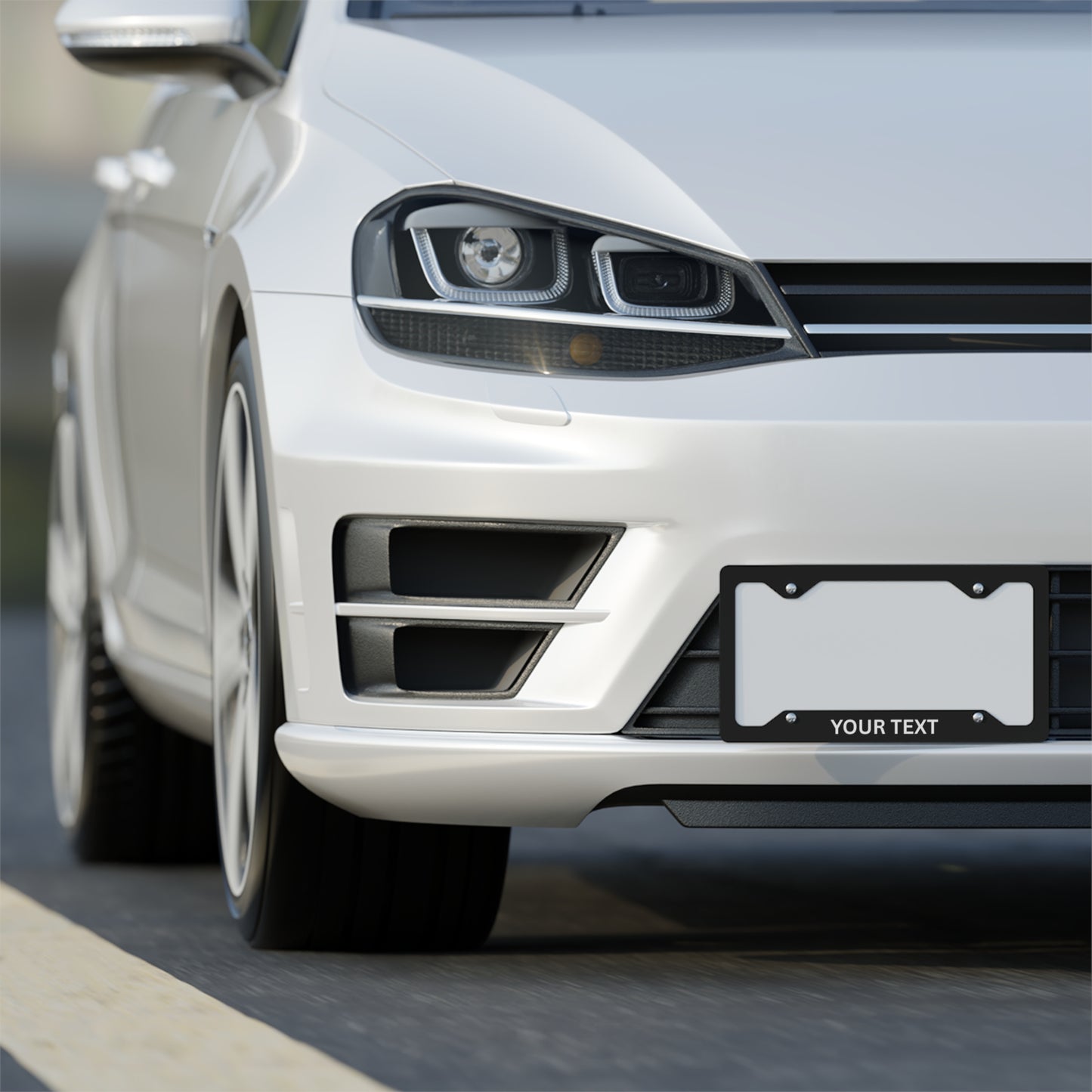 Custom Metal License Plate Frame - Personalized Car Accessories, Unique Gift for Him/Her, Custom Text, Car Decor, Special Occasions