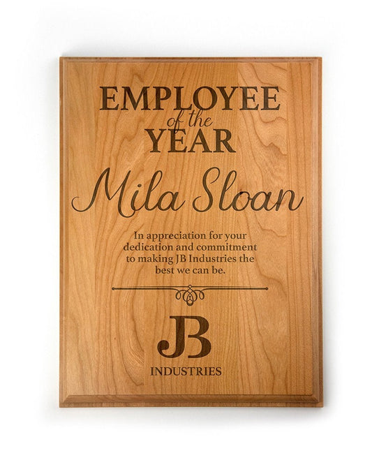 Wood Plaque - retirement, wood award, custom award, custom gift, firefighter, police