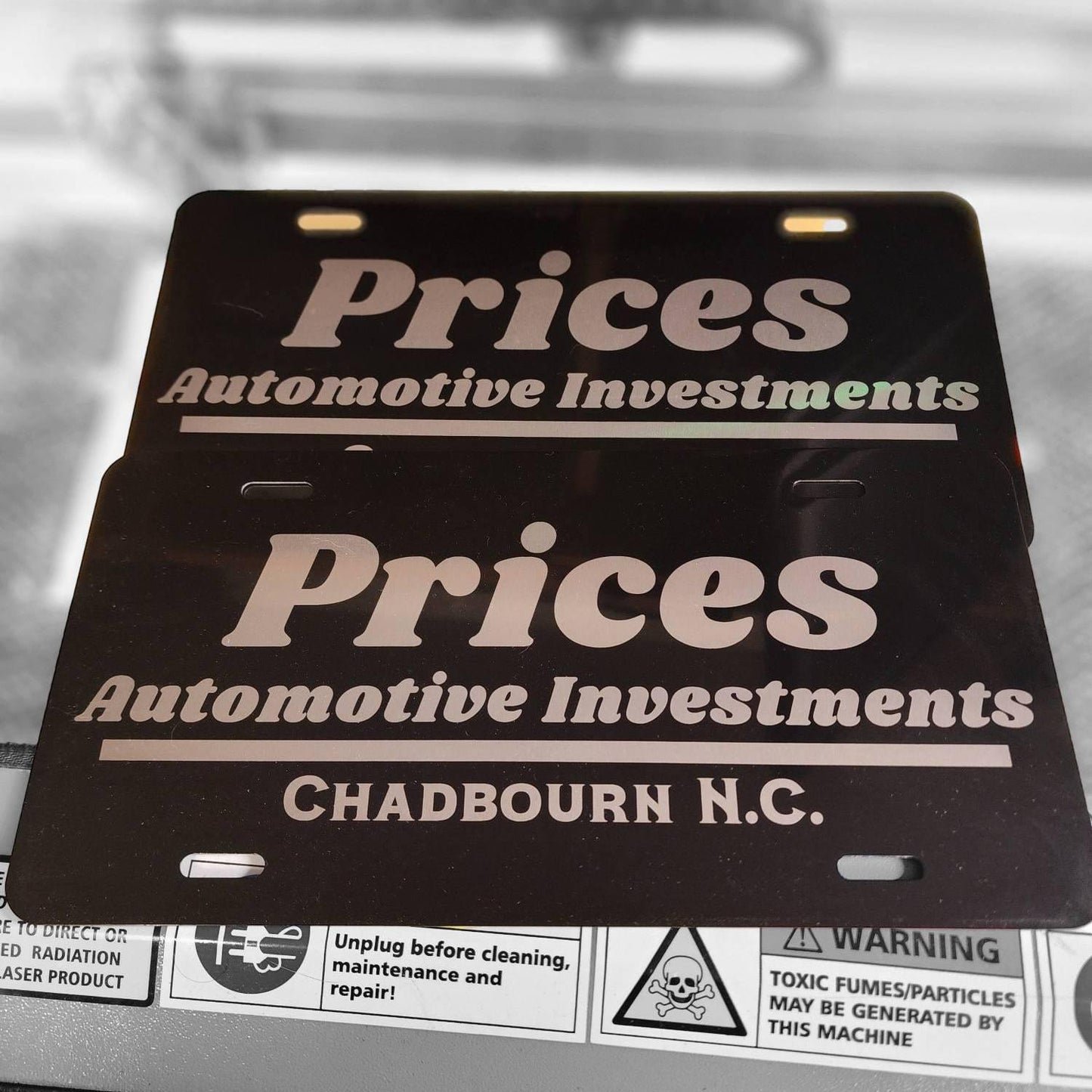 Custom Engraved Metal License Plate - laser engraved novelty plate, custom license plate
