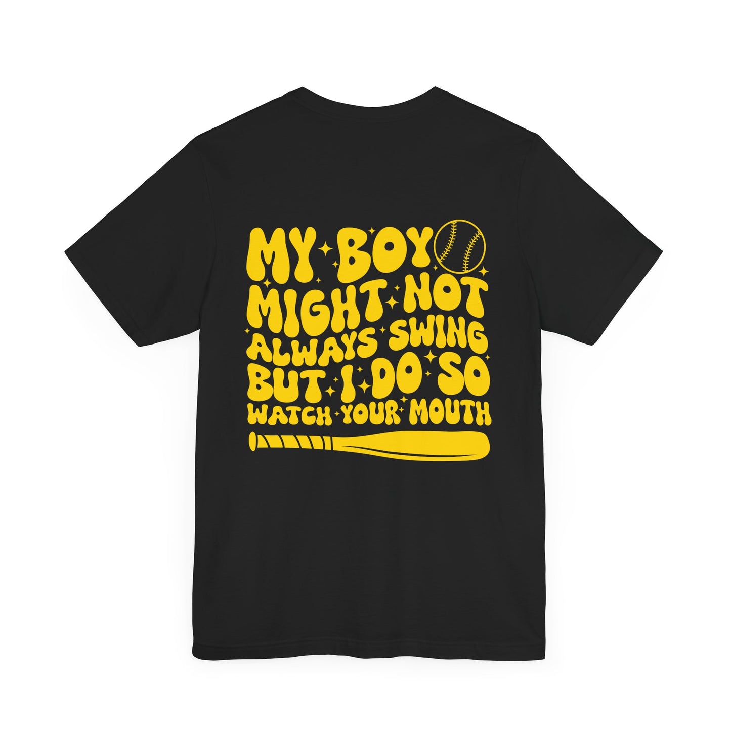 Baseball Mom Unisex Tee, Funny Sports Shirt, Gift for Mom, Baseball Fan Apparel, Short Sleeve T-Shirt