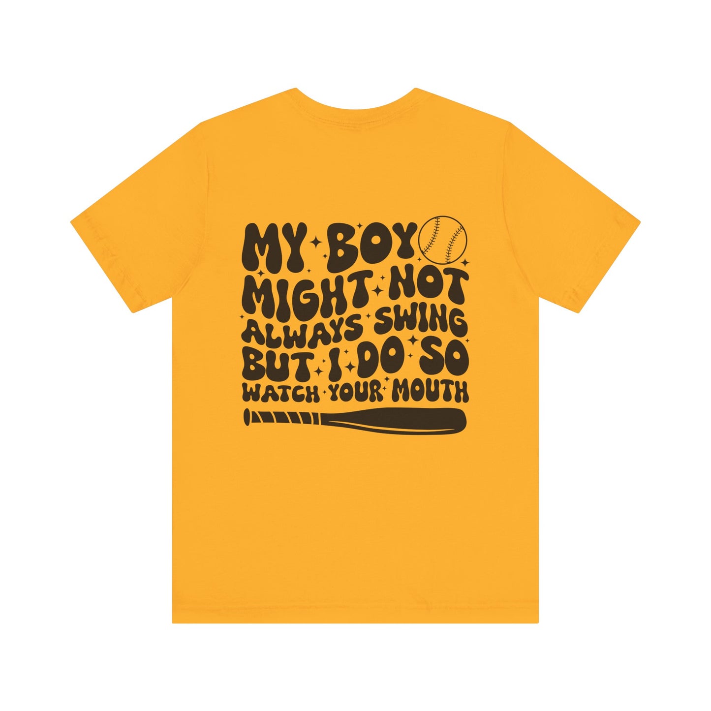 Baseball Mom Unisex Tee, Funny Sports Shirt, Gift for Mom, Baseball Fan Apparel, Short Sleeve T-Shirt