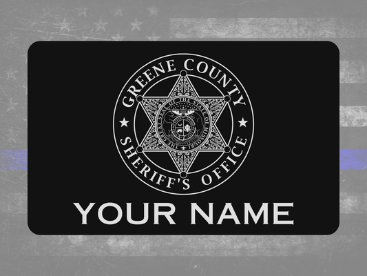 Greene County Missouri Metal Miranda Warning Card - law enforcement, metal, laser engraved, police gift, trooper, sheriff