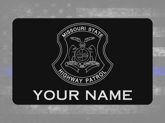 Missouri State Highway Patrol Metal Miranda Warning Card - law enforcement, metal, laser engraved, police gift, trooper, sheriff (Copy)