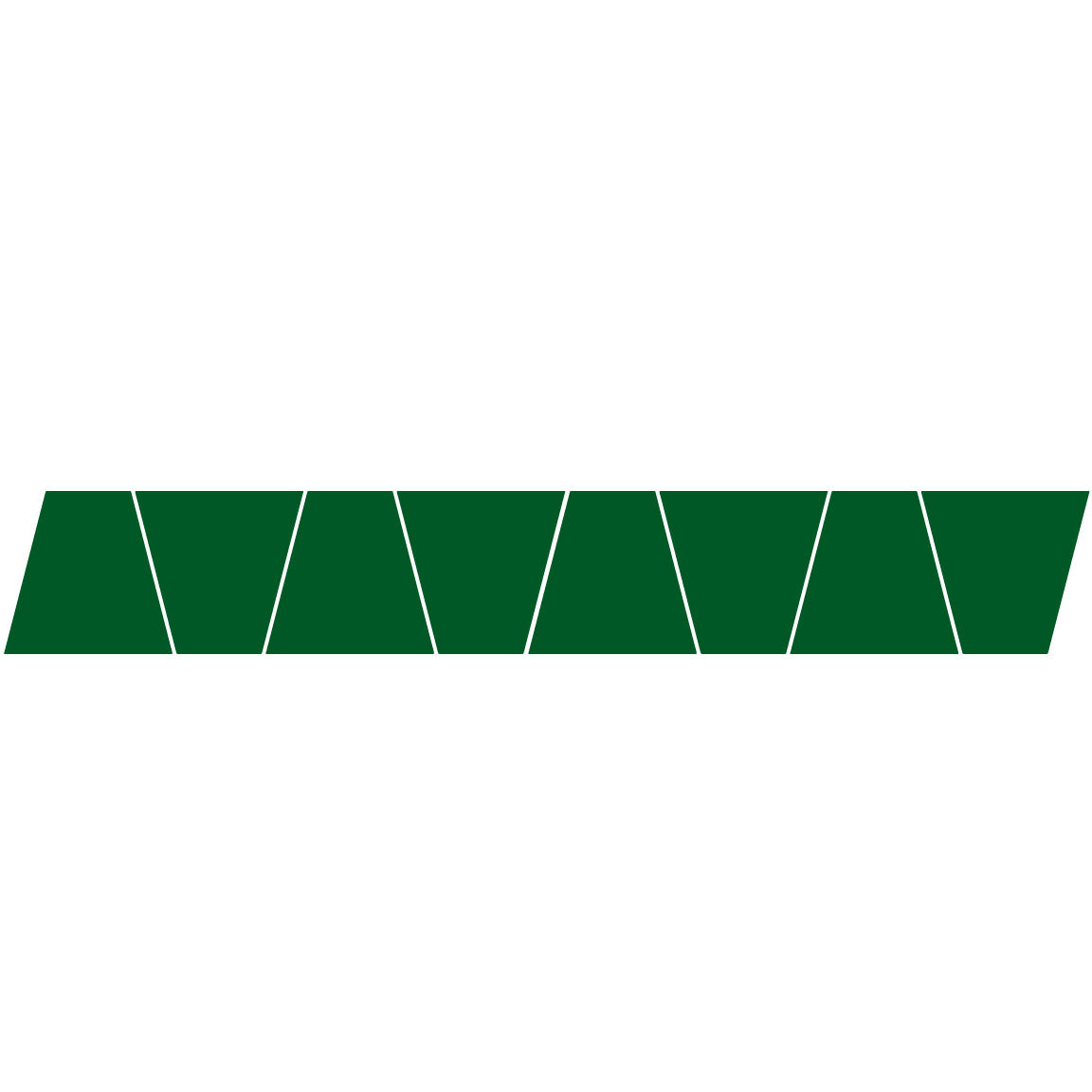 DARK GREEN REFLECTIVE HELMET (TET) TETRAHEDRON 8 PACK