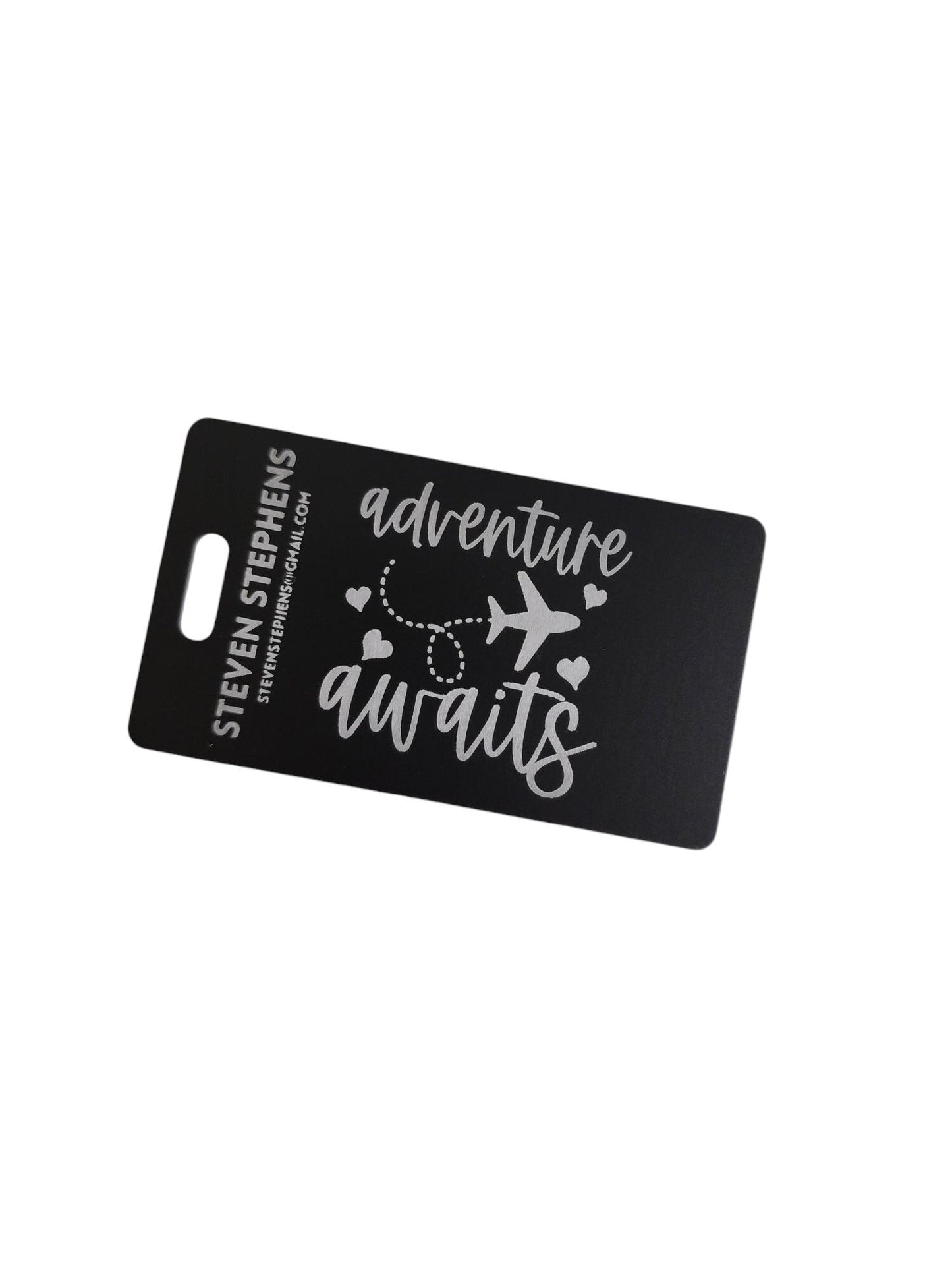 Personalized Metal Luggage Tag - luggage, backpack tag, aluminum tag, - custom engraved luggage tag, travel tag