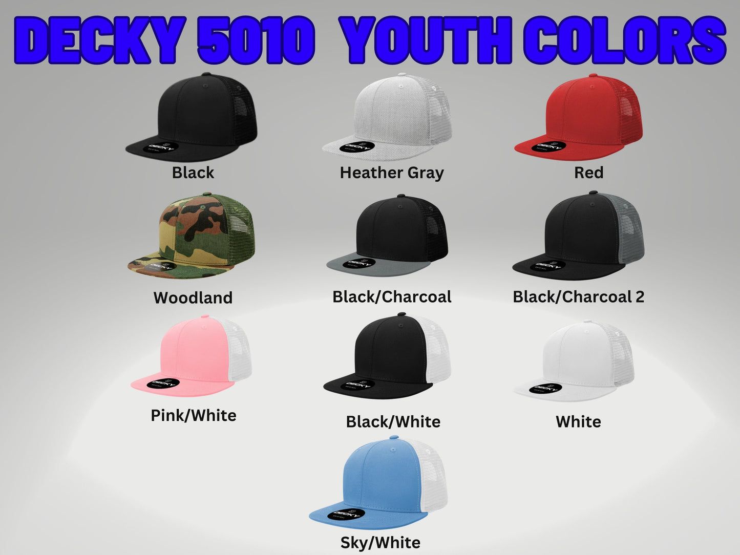 Youth Leather Patch Flat Bill Hat - kids gift, kids name hat, youth name hat, youth hat, youth custom hat
