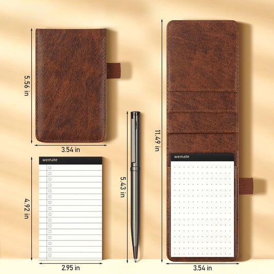 Custom Engraved Police Pocket Notebook Cover | Personalized Law Enforcement Notepad Holder | Badge, Patch, Logo & Name Engraving