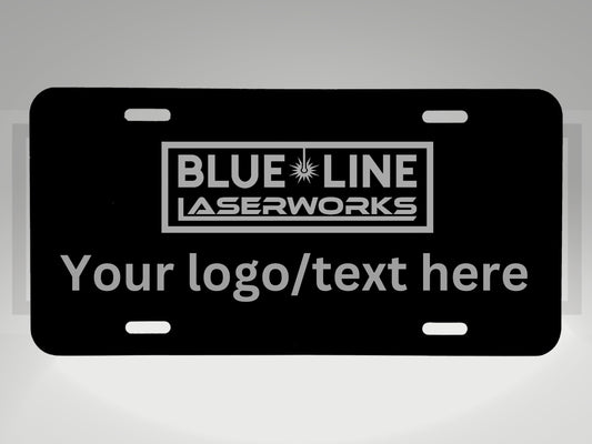 Custom Engraved Metal License Plate - laser engraved novelty plate, custom license plate