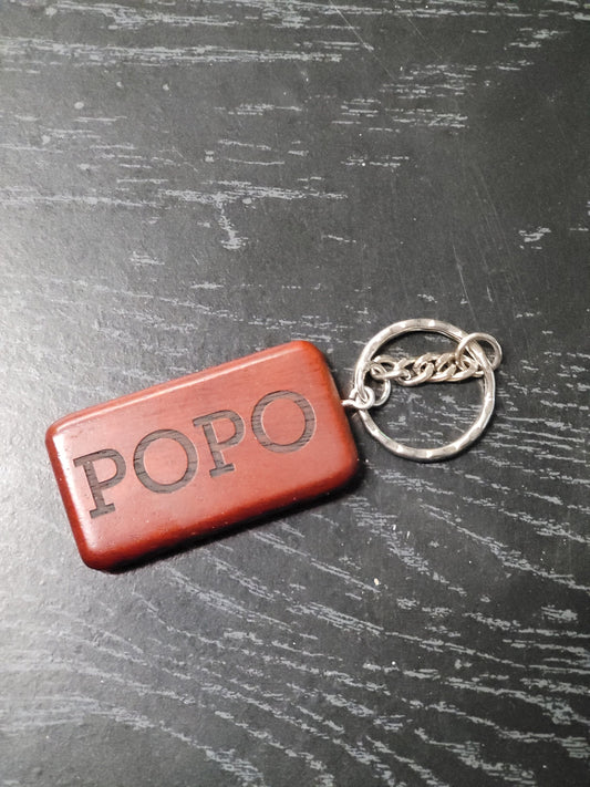 Custom Wood Keychain