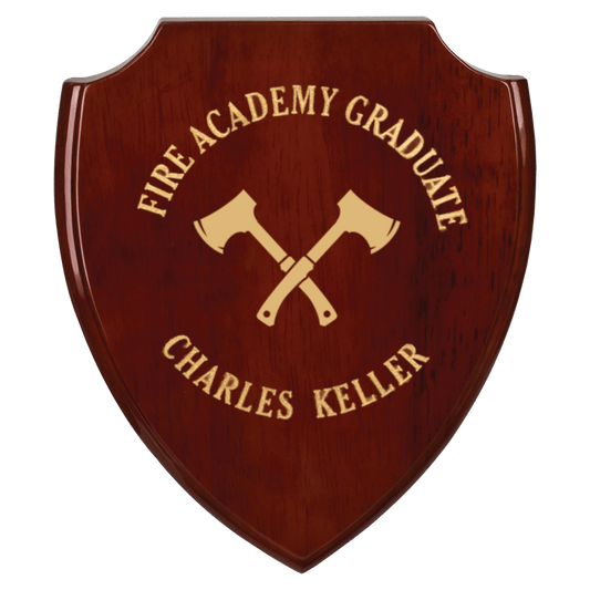 Shield Plaque - awards, fire awards, police awards, company plaque