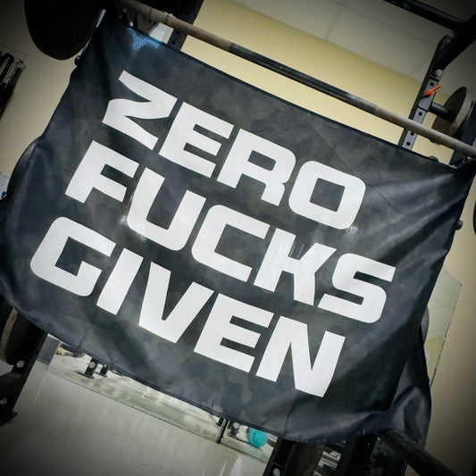 Zero Fucks Given - 3'x5' - Wall Banner
