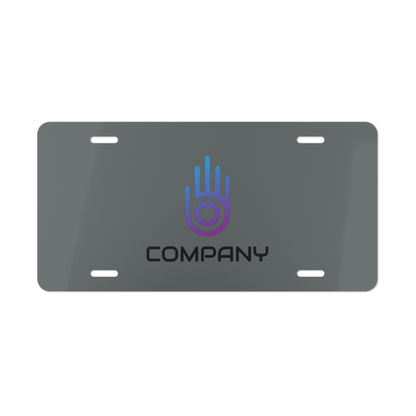 Metal License Plate, Custom Logo Business Plate, Colorful Background, Personalized Car Tag, Office Desk Name Plate, Unique Wall Decor,