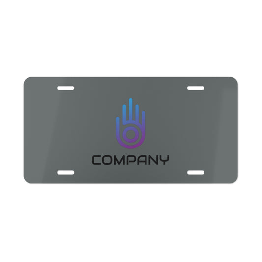 Metal License Plate, Custom Logo Business Plate, Colorful Background, Personalized Car Tag, Office Desk Name Plate, Unique Wall Decor,