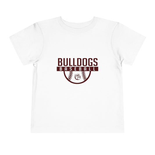 Bulldogs Baseball Toddler Short Sleeve Tee