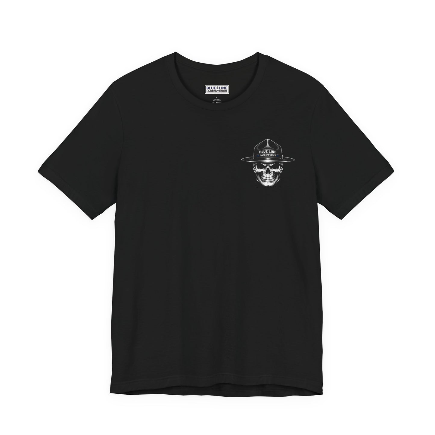 Blue Line LaserWorks No Excuses tee | No Excuses Work Harder shirt