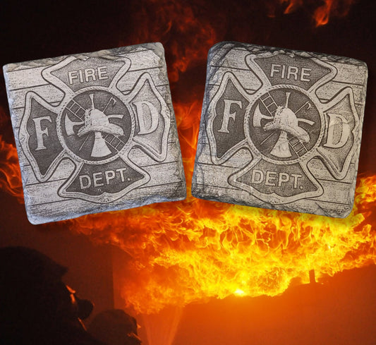 Firefighter Slate Coasters - firefighter, emt, paramedic, slate coasters, laser engraved, ems, law enforcement