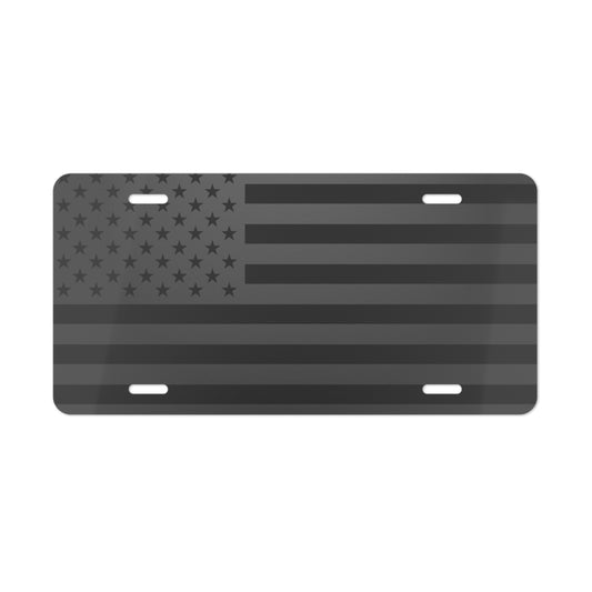 Vanity Plate, American Flag License Plate, Car Decoration, Patriotic Auto Accessory, USA Flag Gift, Vehicle Tag, Metal Plate