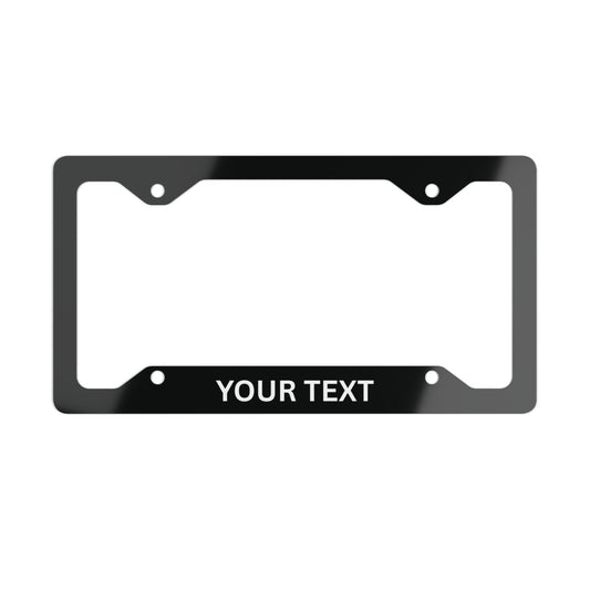 Custom Metal License Plate Frame - Personalized Car Accessories, Unique Gift for Him/Her, Custom Text, Car Decor, Special Occasions
