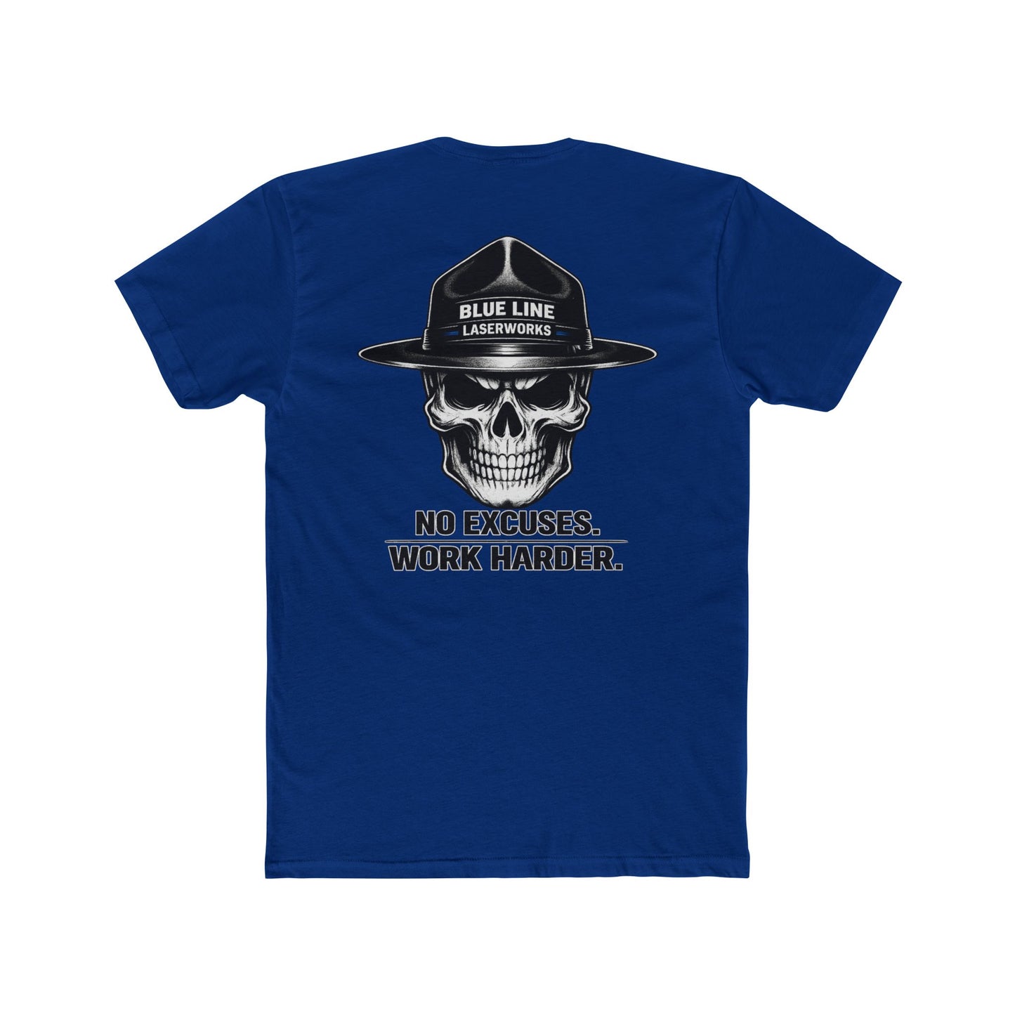 Next Level - No Excuses Work Harder tee, Motivational Workout Shirt | Fitness Gym Tee