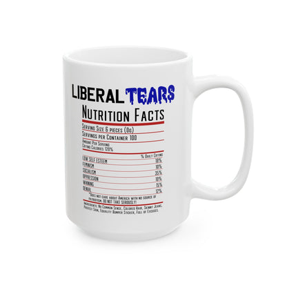 Ceramic Mug - Liberal Tears Coffee Mug, Political Gift, Funny Office Decor, Republican Humor, Tea Cup