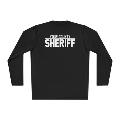Custom Agency Police/Sheriff Long Sleeve Dri Fit Tee | Law Enforcement Back Print