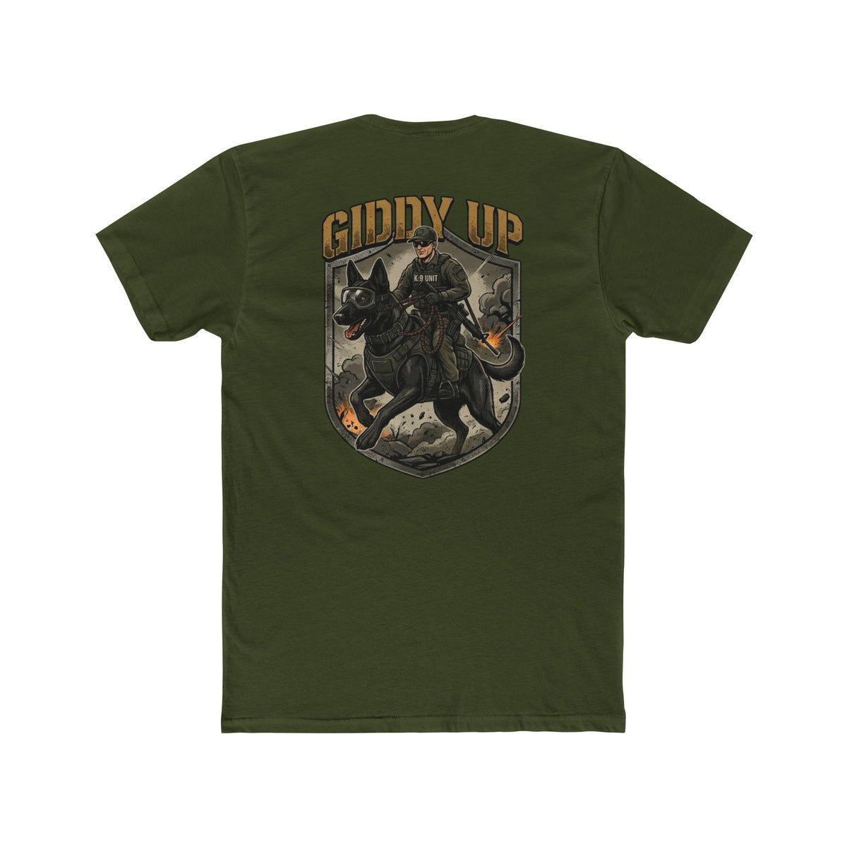 K-9 Giddy Up Into Battle Tee