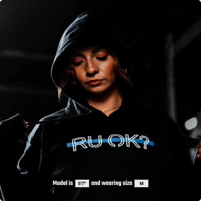 Stigma-Breaking Hoodie- Blue Line