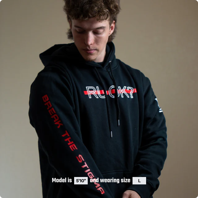 Stigma Breaking Hoodie- Red Line