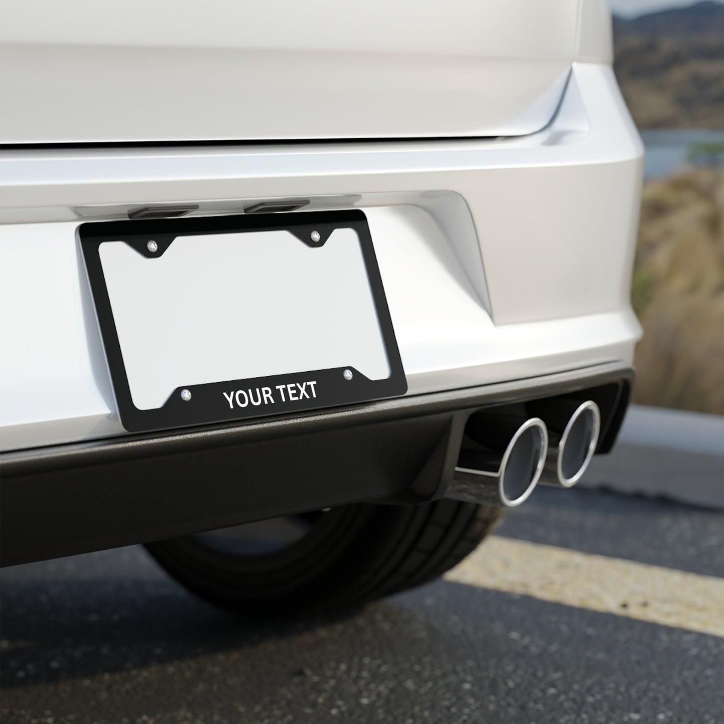 Custom Metal License Plate Frame - Personalized Car Accessories, Unique Gift for Him/Her, Custom Text, Car Decor, Special Occasions