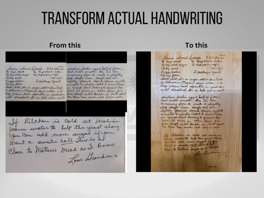 Digital Handwriting Conversion - SVG, handwriting conversion file, loved ones handwriting, for vinyl, laser engraving, digital file