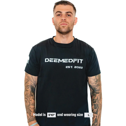 Men's Gym Tee "Compellence"- Black
