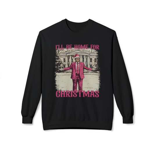 Christmas Trump Sweatshirt, Holiday Fleece Jumper, Xmas Gift Sweater, Festive Political Apparel, Funny President Pullover