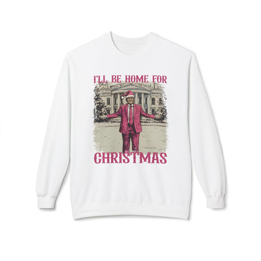 Christmas Trump Sweatshirt, Holiday Fleece Jumper, Xmas Gift Sweater, Festive Political Apparel, Funny President Pullover