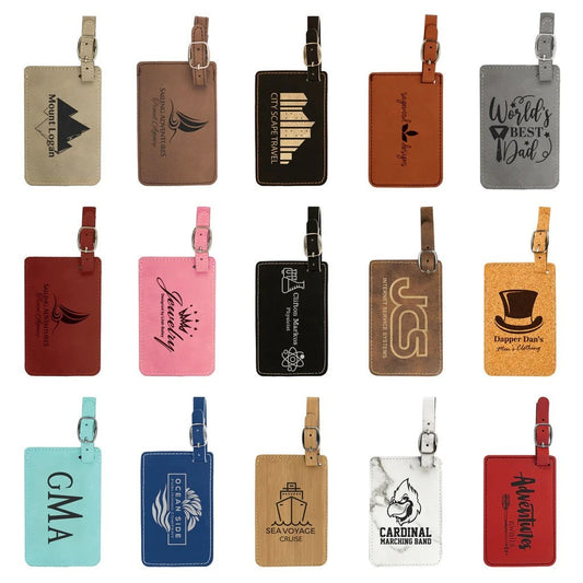 Personalized Leather Luggage Tag, engraved luggage tag, leather engraved luggage tag, luggage tag for men and woman, bride and groom