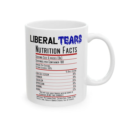 Ceramic Mug - Liberal Tears Coffee Mug, Political Gift, Funny Office Decor, Republican Humor, Tea Cup