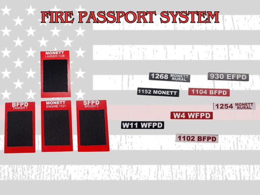 Firefighter Passport Unit - firefighter tags, accountability, incident command tags, command board