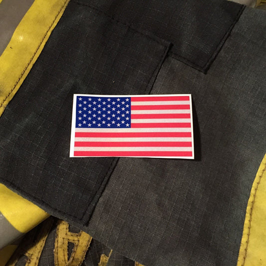 AMERICAN FLAG REFLECTIVE HELMET DECAL