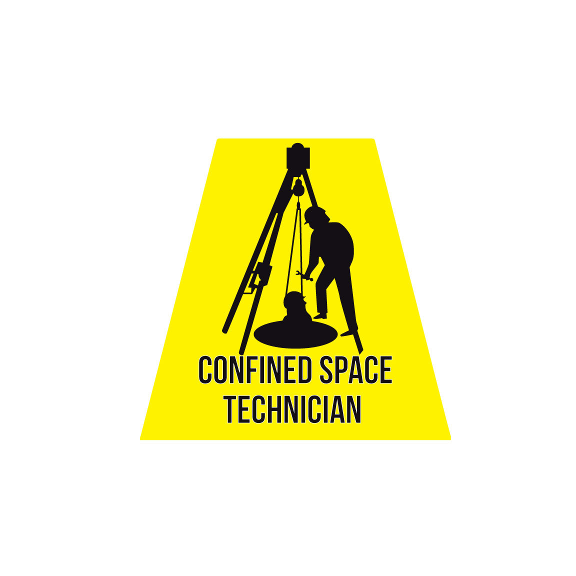 CONFINED SPACE TECHNICIAN REFLECTIVE HELMET (TET) TETRAHEDRON