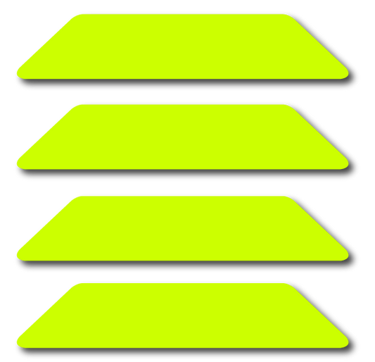 REFLECTIVE BULLARD WILDLAND HELMET STRIPS 4 PACK (MULTIPLE COLORS)