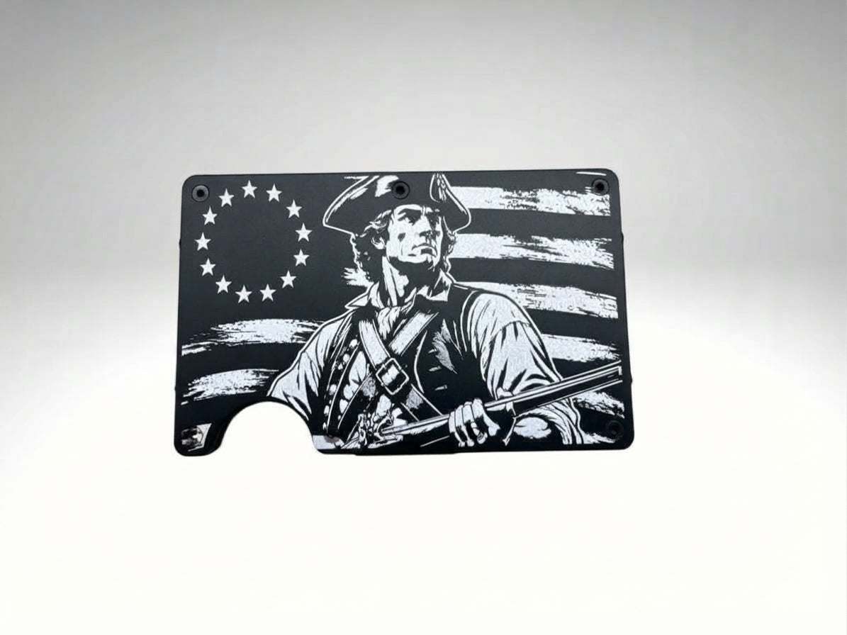 Engraved RFID Wallet – The Patriots Stand