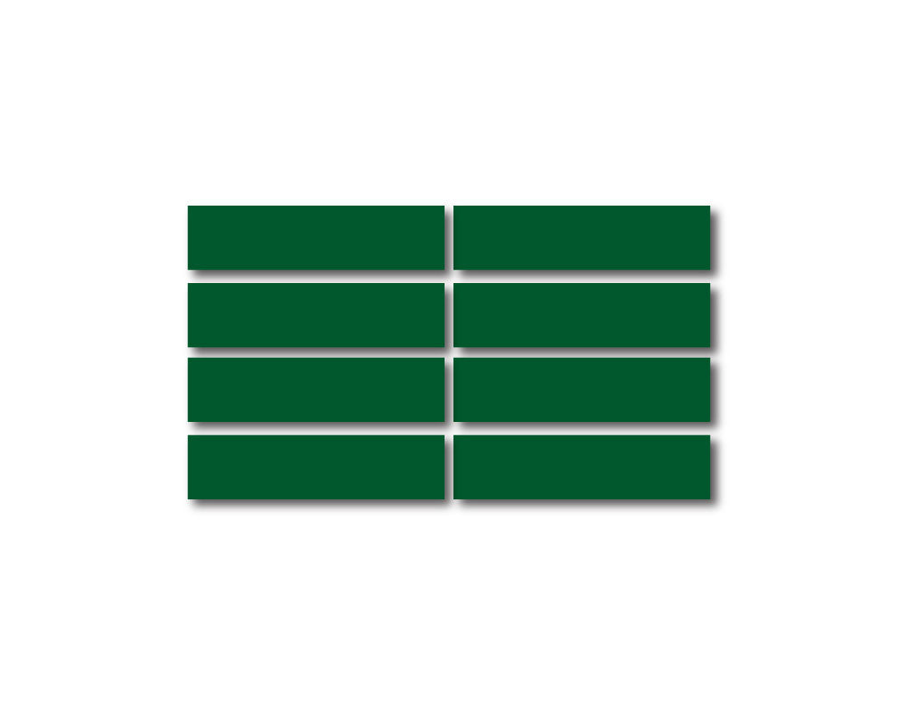 DARK GREEN REFLECTIVE HELMET BAR 8 PACK