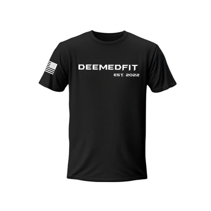 Men's Gym Tee "Compellence"- Black
