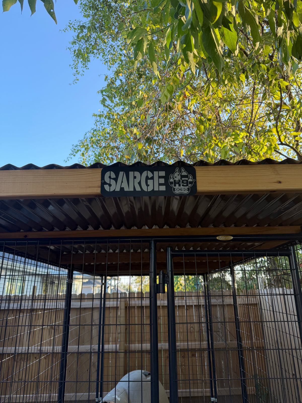 Custom K9 Kennel Sign