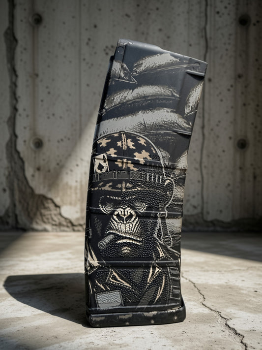 Custom Engraved PMAG 30-Round (5.56x45mm) – Jungle Warfare Design